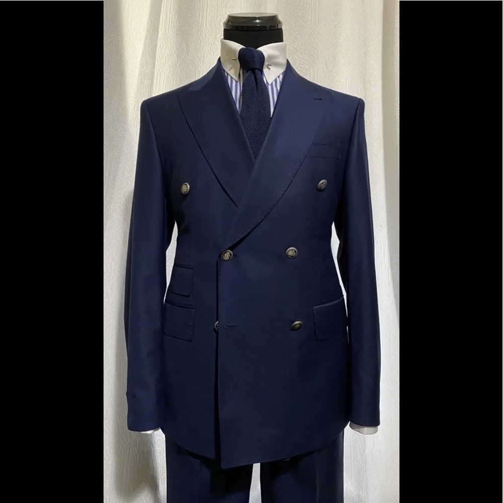 Navy Double breasted suit